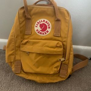 Yellow Fjällräven Kånken Mini Backpack
